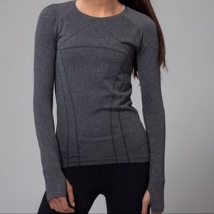 Lululemon Ivivva Long Sleeve Grey Tee